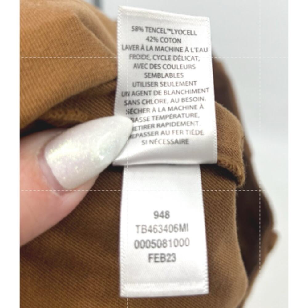 TREASURE AND BOND Womens Utility Casual Pants Size 8 Brown Cotton Blend NWT - Picture 8 of 10